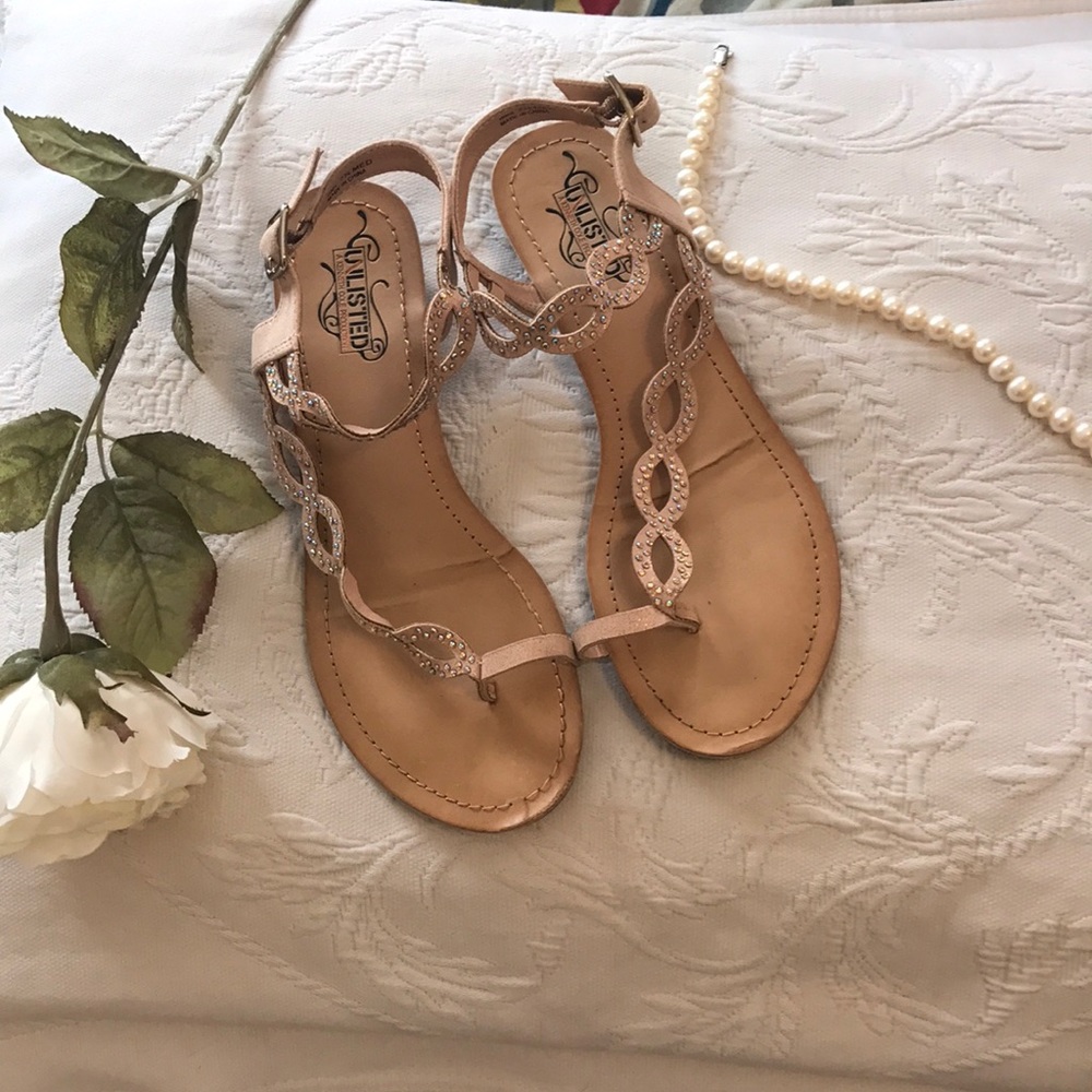 Elegant sandals worn only once to prom